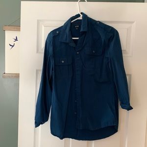 Button down blue shirt